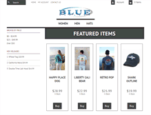 Tablet Screenshot of blueapparel.com